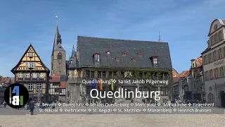 Quedlinburg, Stadtrundgang, Stiftskirche, Schloss, Finkenherd, Marktplatz, Marktkirche, Wehrtürme