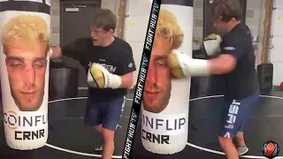 BEN ASKREN LANDING KNOCKOUT HOOKS ON HEAVY BAG TRAINING FOR JAKE PAUL | NEW TRAINING FOOTAGE