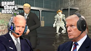 US Presidents Survive PENNYWISE In GTA 5