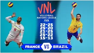 Legendary Match | France vs Brazil | Men's VNL 2018 (HD)