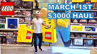 LEGO March 1st Release $3000 Haul!!!