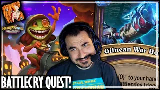 I LOVE THE BATTLECRY QUEST! - Hearthstone Battlegrounds