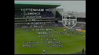 1983/84 - Spurs v Everton (Division 1 - 17.9.83)