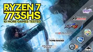 AMD Ryzen 7 7735HS Gameplay Benchmarks [10 MORE Games Tested]