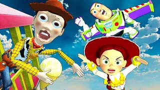 Toy Story Woody VS Potato Head Buzz Jessie  Crazy Ragdoll Garry's mod ep.23 Fedhoria Active Ragdolls