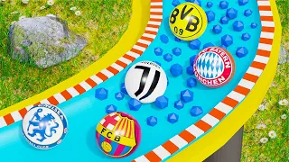 Marble Race Waterslide Football Clubs - 16 Football Teams