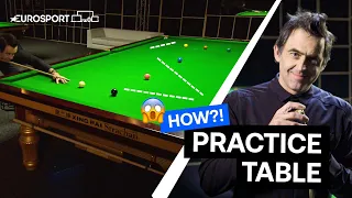 How to make a FEEL-GOOD shot w/ Ronnie O'Sullivan | Practice Table | Eurosport Snooker