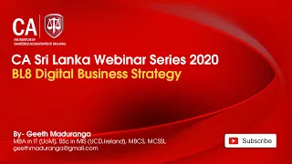 Introduction to Digital Business Strategy - 7 March 2020