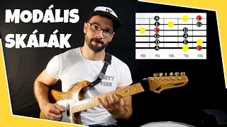 Modális skálák egyszerűbben // Kezdőknek, haladóknak 🎸