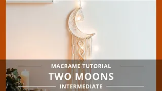 Learn How To Make a Moon Macrame Wall Hanging  (DIY Kit Included 👇)