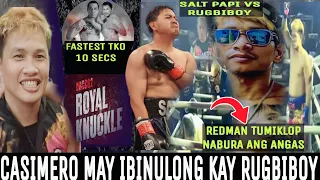 RUGBIBOY NATURUAN NI CASIMERO PANALO VIA 1ST RND TKO FASTEST KNOCKOUT IN URRC PHILS 10 SECONDS