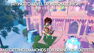 PIINKBLINKS: ROYALE HIGH LEVELING UP FOR DIAMONDS FOR CLOTHS!😂