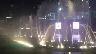 The Dubai Fountain - The Prayer - Andrea Bocelli and Celine Dion