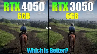 RTX 4050 vs RTX 3050 6GB Laptop : Test in 6 Games - Which is Better?