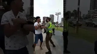 Migrantes agreden a Carabineros en borde costero de Iquique