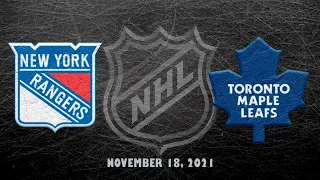 NHL Rangers vs Maple Leafs | Nov.18, 2021