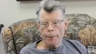 Stephen King talks about his new book, "Revival", during an interview with the Bangor Daily News.