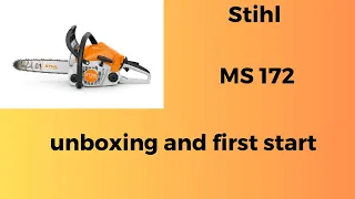 Chainsaw STIHL MS 172 unboxing and first start @ROBOCENTRUM- rozpakowanie i pierwsze uruchomienie