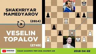 Veselin Topalov vs Shakhriyar Mamedyarov - 2018-04-22 - Vugar Gashimov Mem 2018 - Chess Game Replay