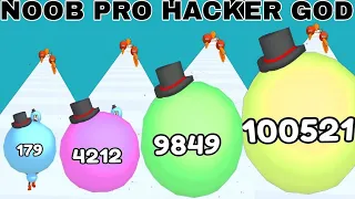 NOOB vs PRO vs HACKER vs GOD in Big Head Runner