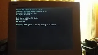 My brother's Dell Optiplex 760 SFF BIOS update