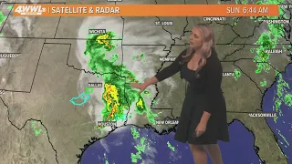 New Orleans Weather: Warm Sunday with stray showers, heating up this week