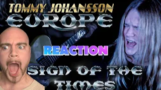 TOMMY JOHANSSON - Sign of the times (EUROPE) | REACTION
