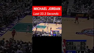 Michael Jordan Last 33.3 Seconds in his Final Bulls Game Vs. Jazz (1998)