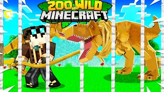 HO CATTURATO UN T-REX GIGANTE NELLO ZOO DI MINECRAFT!!