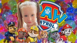 Огромные шары ORBEEZ в ванне. Paw Patrol Орбиз Challenge. Щенячий Патруль плавает в ОРБИЗ.