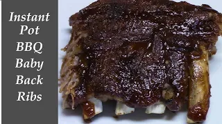 INSTANT POT BBQ BABY BACK RIBS | FALL OFF THE BONE