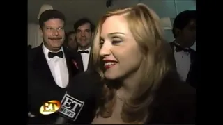 ET report on Madonna at Golden Globes 1997 HD