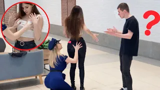 Fake POLICE OFFICER Prank 😂 Checking out strangers 😏