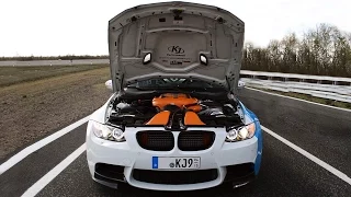BMW M3 E90 G-Power w/ Akrapovic Exhausts: Drifts & LOUD Sound!