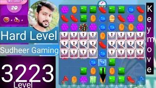 Candy crush saga level 3223 । Hard level । No boosters । Candy crush 3223 help । Sudheer Gaming