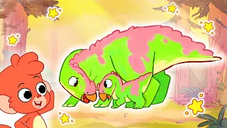 Club Baboo | Why is the baby Hadrosaurus crying? | He lost his mommy! | Learn Dinosaur Names