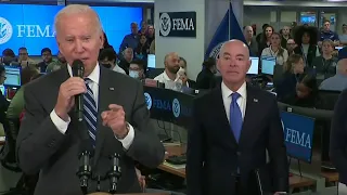 President Biden speaks after declaring major disaster in Florida due to Hurricane Ian