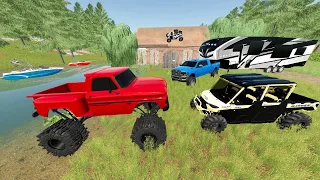 Millionaire Buys New Campers and ATVs for Muddy Adventure | Farming Simulator 22