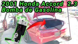 2001 Honda Accord 2.3 Cómo cambiar la bomba de gasolina ( How to change the fuel pump )