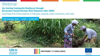 Webinar: Up-Scaling Community Resilience through Ecosystem-based Disaster Risk Reduction