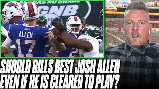 Is It The Best Move For Bills To Rest Josh Allen With His Elbow Injury? | Pat McAfee Reacts