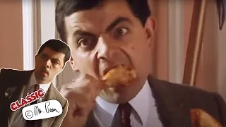 Dinner with Bean | Mr Bean Funny Clips | Classic Mr Bean