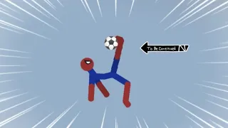 8 Min Real football vs Stickman | Stickman Dismounting funny and epic moments | Super Stickman #134