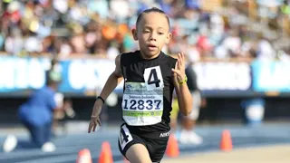 8-Year-Old DESTROYS AAU Junior Olympics 1,500m National Record With A Monster Kick!