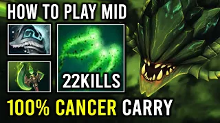 How to Carry Mid Cancer Viper Like a Pro with 1v5 Poison Unlimited Slow DPS Dota 2