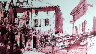 Rembrandt drawing methods in ink and wash | DEMO 9