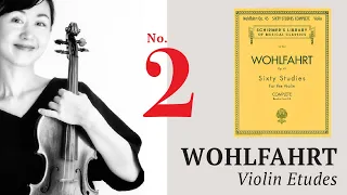 Allegro Moderato, Franz Wohlfahrt Op.45 Violin Etude No. 2 from Book 1