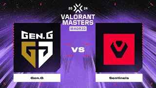 Gen.G vs Sentinels | Карта 2 | VALORANT Champions Tour 2024: Masters Madrid