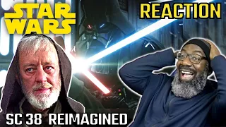 First Time Watching STAR WARS SC 38 Reimagined - REACTION | Obi-Wan vs Darth Vader