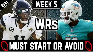 Must Start Or Avoid Wide Receivers | Every Week 5 Matchup! | 2021 Fantasy Football Advice